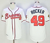 Atlanta Braves #49 John Rocker White Throwback Jersey,baseball caps,new era cap wholesale,wholesale hats